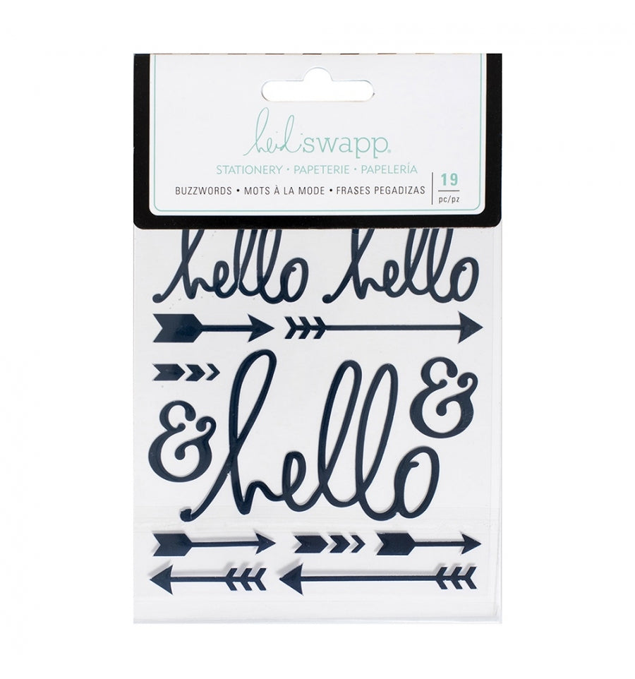 SET DE FRASES DECORATIVAS HEIDI SWAPP - Thanks negro