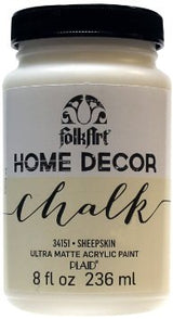 PINTURA DECORATIVA CHALK OPACA CUBRITIVA 236ML FOLKART (Amplia gama de colores)