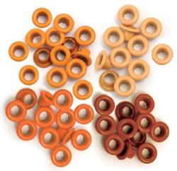 SET DE OJETILLOS (EYELET) ORANGE WERMEMORY