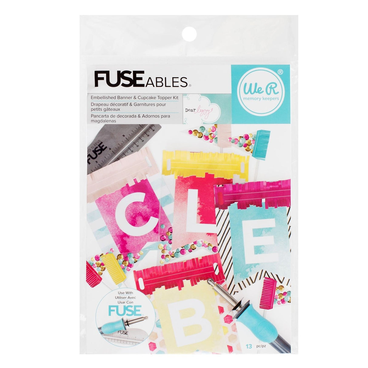 FUSE SET ADORNOS PARA GUIRNALDAS Y CUPCAKES