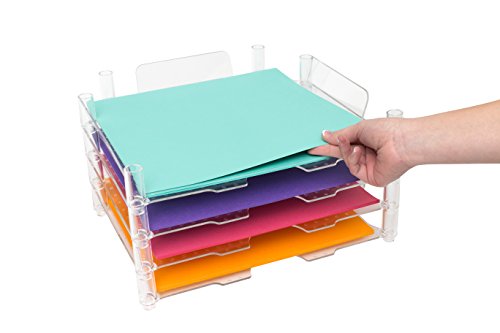 SET DE BANDEJAS ORGANIZADORA PARA PAPEL APILABLE 30,5CM X 30,5CM WERMEMORY