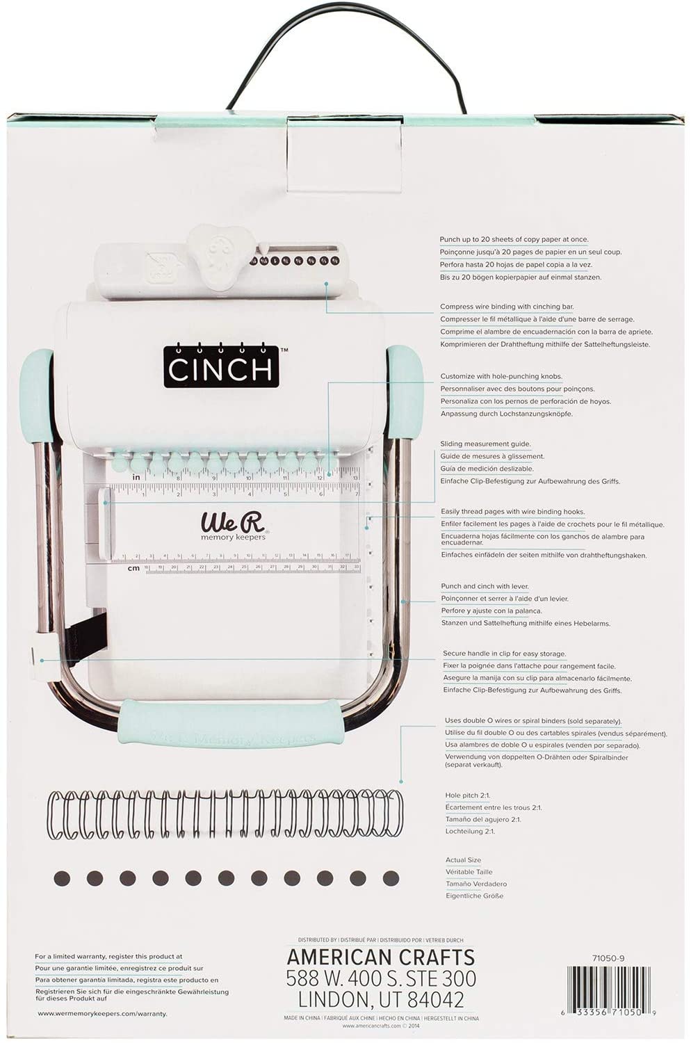 ANILLADORA PARA ENCUADERNACION THE CINCH WERMEMORY