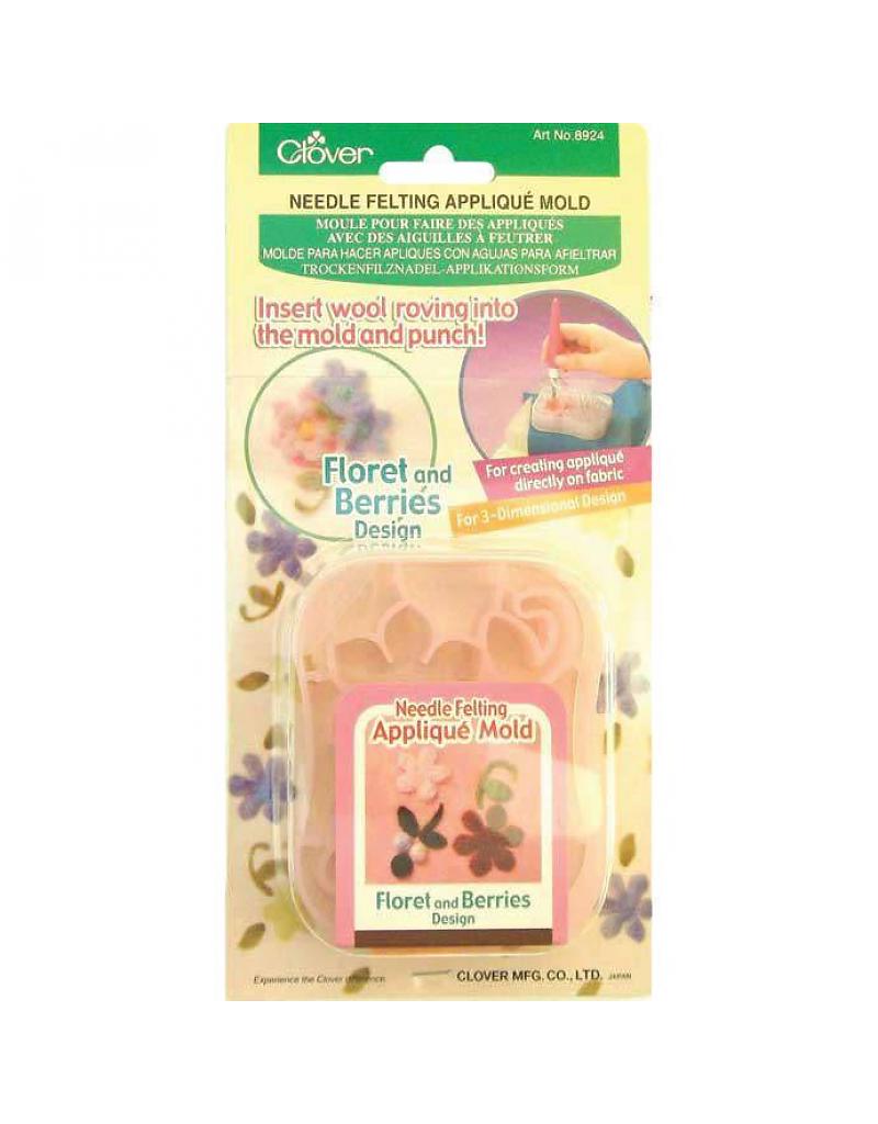 MOLDES PARA DISEÑOS EN FIELTRO CLOVER - FLORET