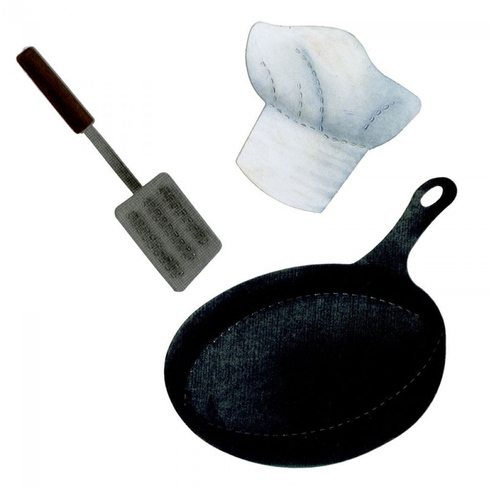 MATRIZ-TROQUEL BIGZ GORRO CHEF, SARTÉN Y SPATULA SIZZIX