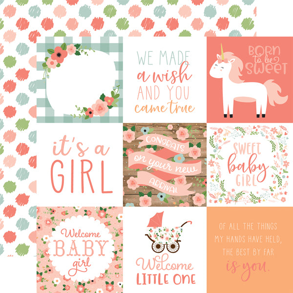 PAPEL DECORATIVO COLECCION BABY GIRL ECCHO PARK PAPER