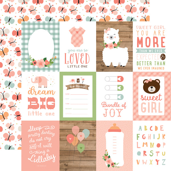 PAPEL DECORATIVO COLECCION BABY GIRL ECCHO PARK PAPER