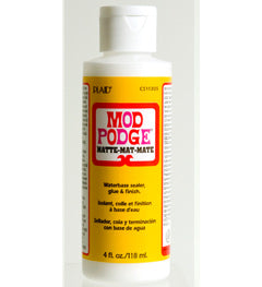 PEGAMENTO Y SELLADOR ACABADO MATTE. MOD PODGE