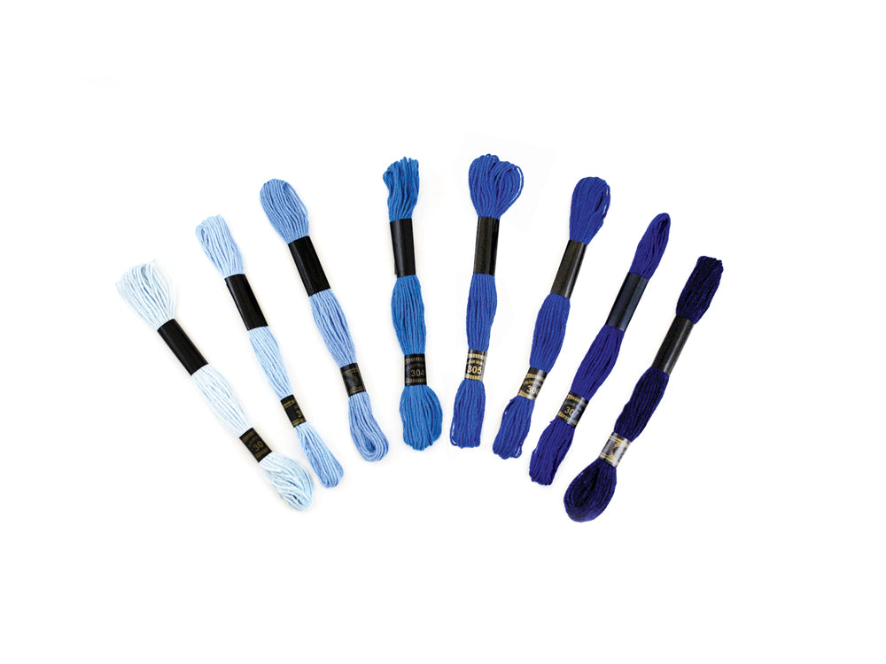 SET DE HILOS PARA BORDAR FLOSS FOREVER IN TIME - Azul