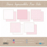 PACK DE PAPELES 15*15 cm. BASICO ROSADO-BEBE PAPER FOR YOU