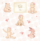 PACK DE PAPELES 30*30cm. BABY GIRL PAPERS FOR YOU