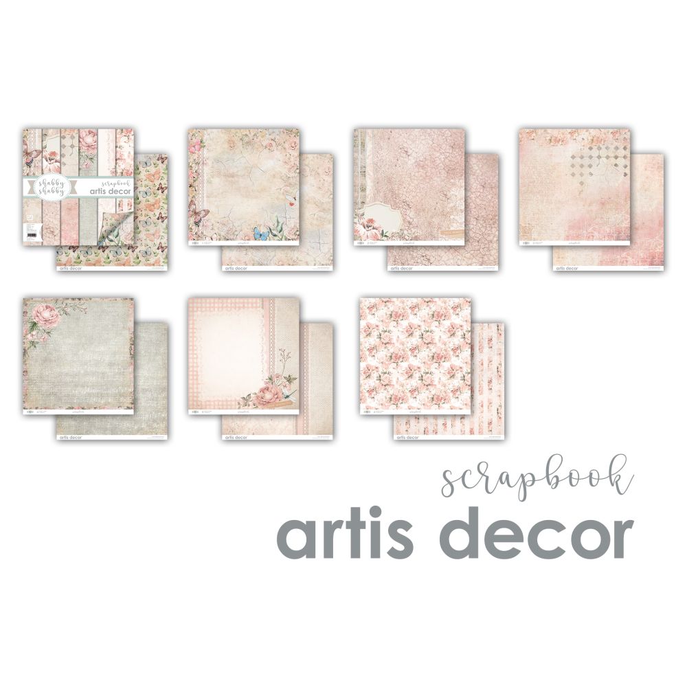 PACK DE PAPELES COMPLETO SHABYCHIC ARTIS DECOR