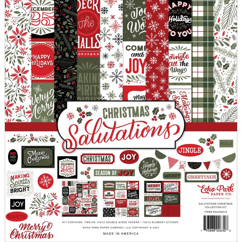 PACK DE PAPELES DE NAVIDAD SALUTATION ECHO PARK PAPER