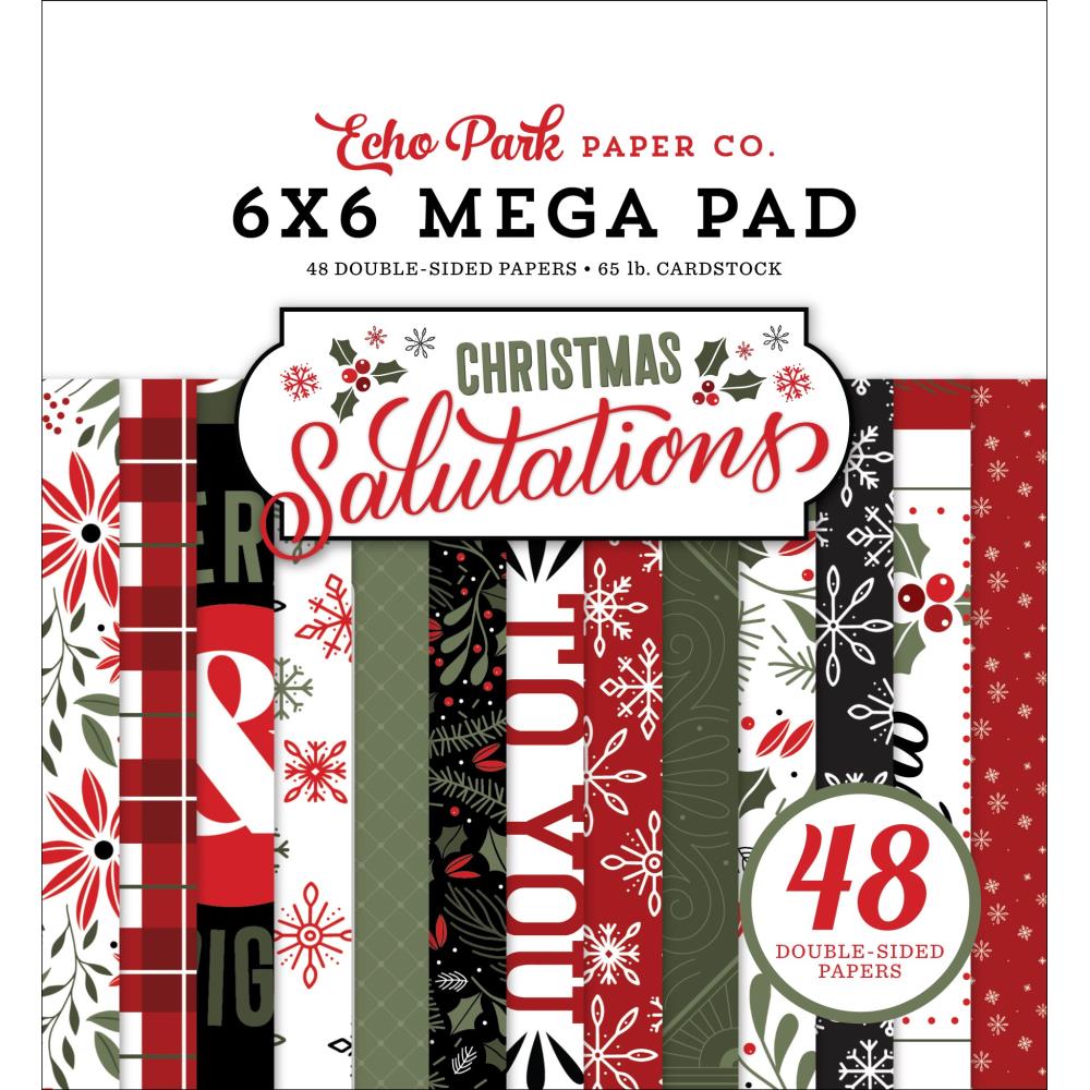 PACK DE PAPELES 15*15 MEGA SALUTATIONS ECHO PARK PAPER