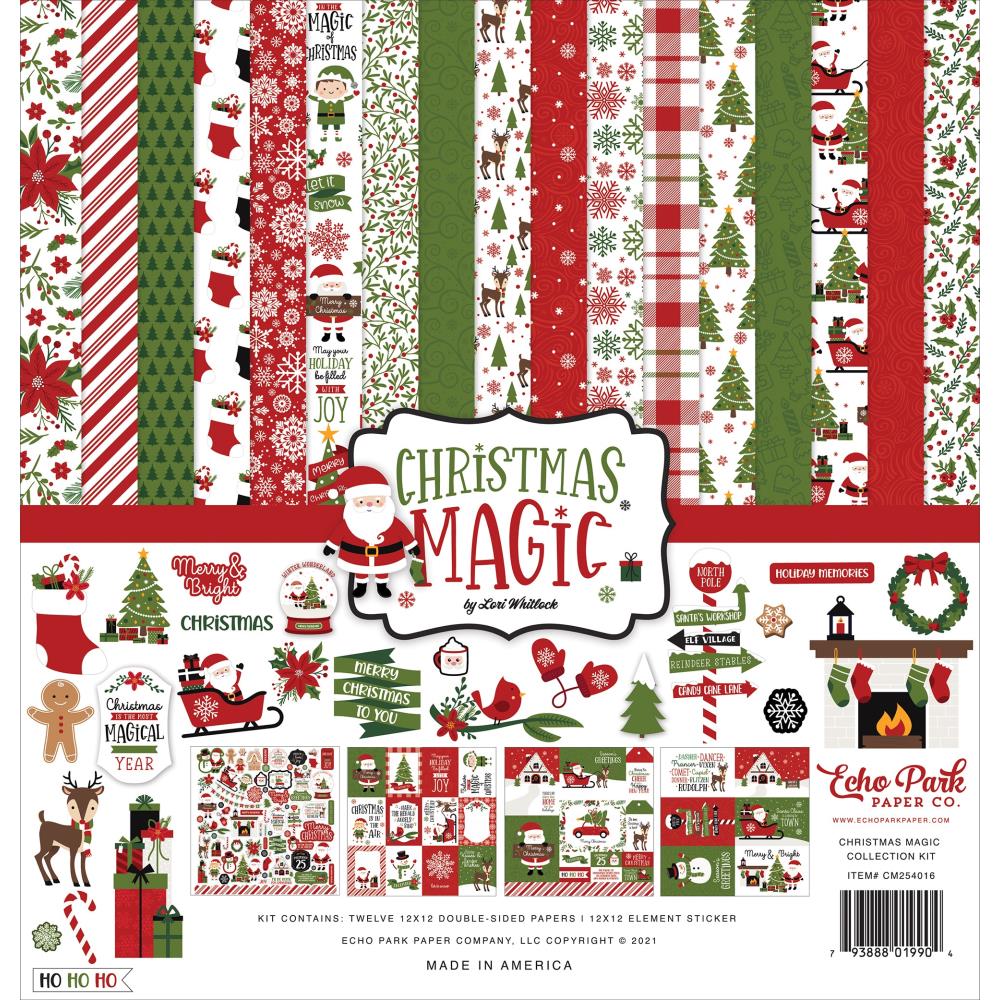 PACK DE PAPELES DE NAVIDAD CHRISTMAS MAGIC ECHO PARK PAPER