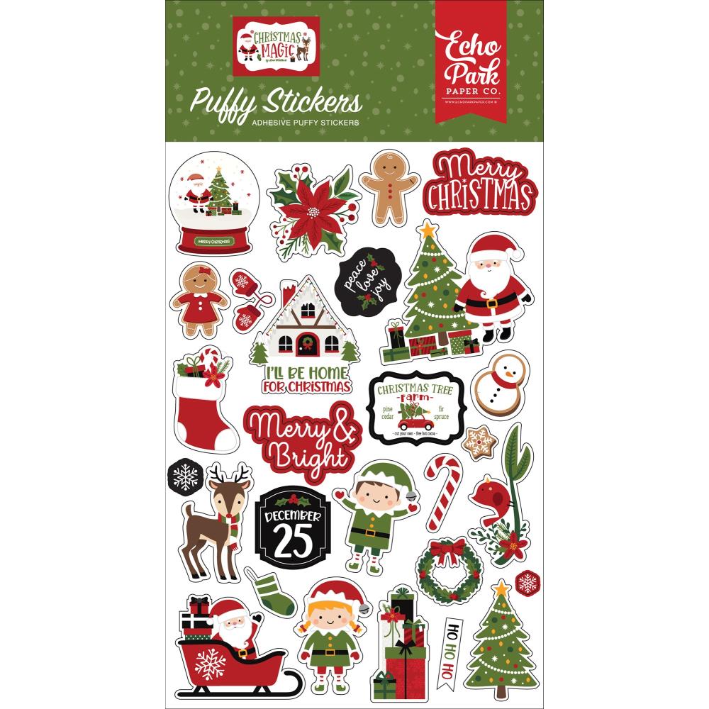 DECORACION NAVIDAD PUFFY AUTOADHESIVO ECHO PAPER PACK