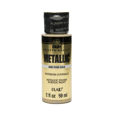 PINTURA ACRILICA METALICA FOLKART (59ML) (Variedad de colores)