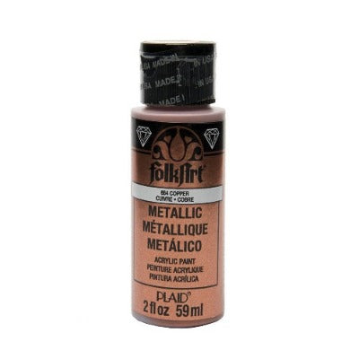 PINTURA ACRILICA METALICA FOLKART (59ML) (Variedad de colores)