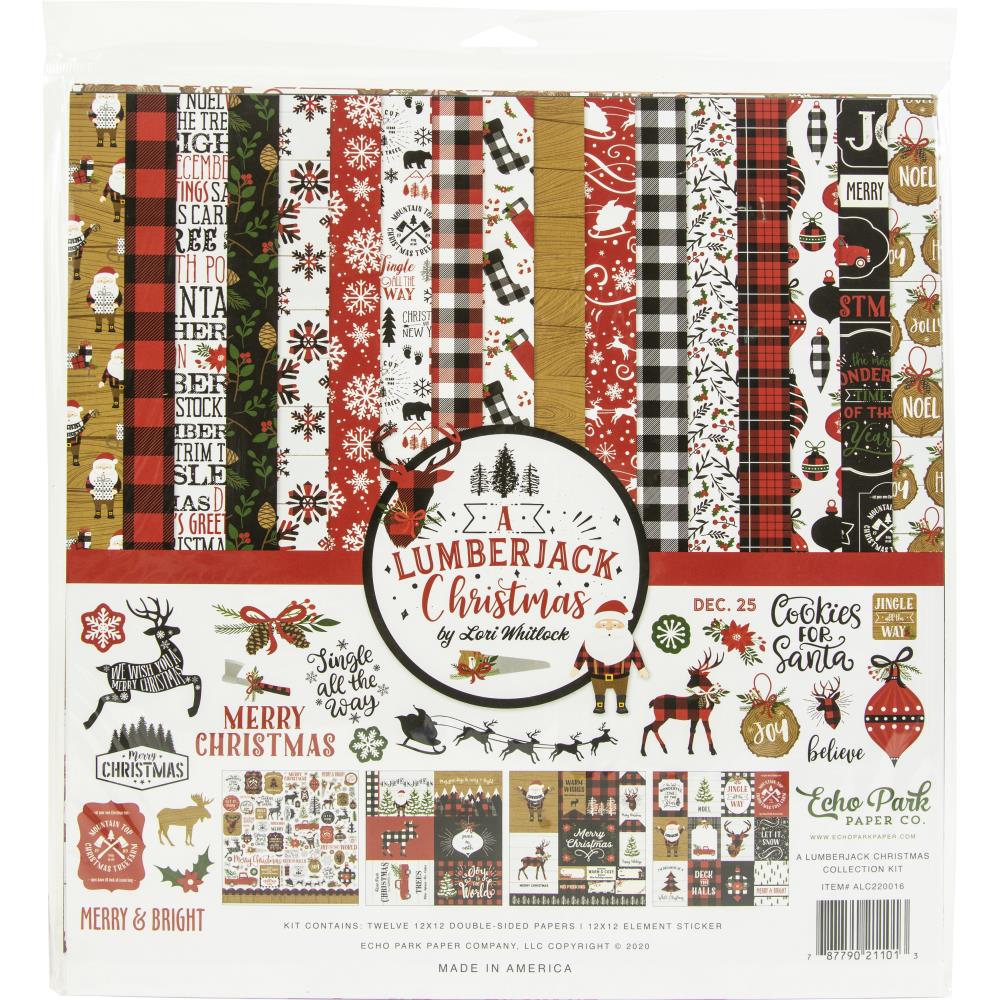 PACK DE PAPELES DE NAVIDAD LUMBERJACK ECHO PARK PAPER