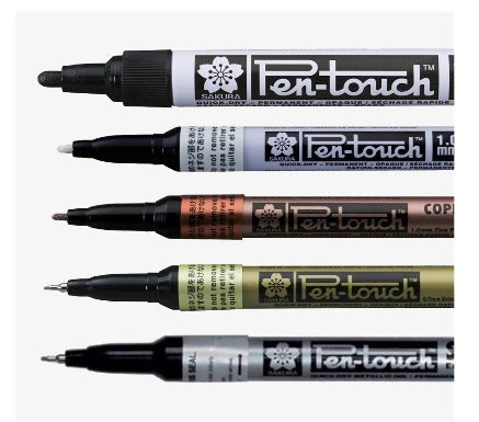 LAPICES PEN TOUCH DE SAKURA - 1.0mm plata